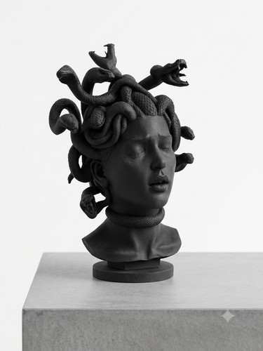Medusa bust statue greek - bust,
