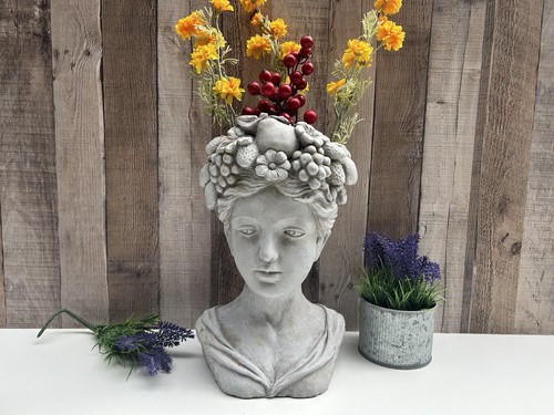 Bust head planter - bust,