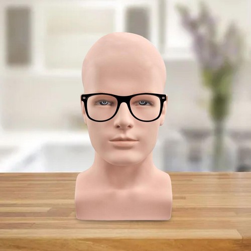 Pvc adult male mannequin head - adult,