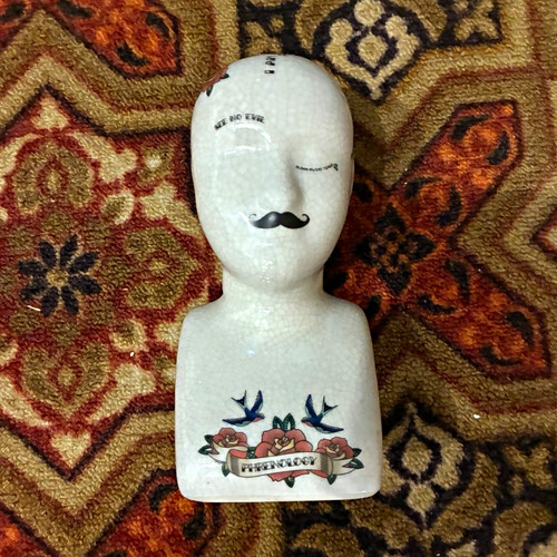 Ceramic phrenology head - phrenology,