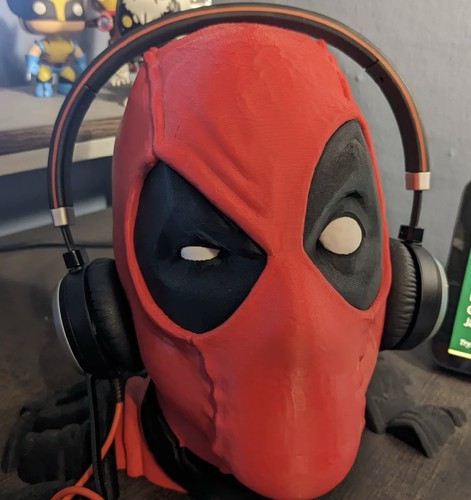 Deadpool head bust headphone - head,