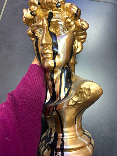 Abstract head bust resin - abstract,
