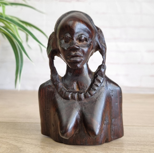 Vintage wooden hand - wooden, carved
