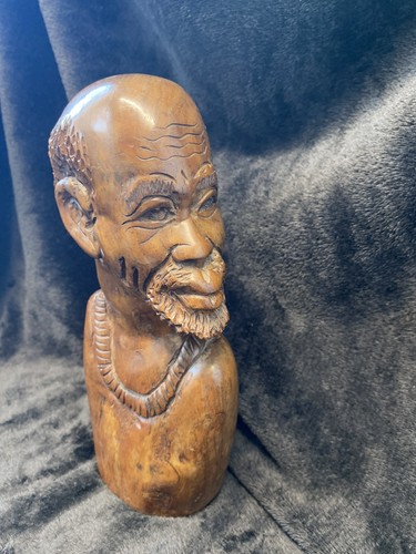 Vintage wood head - vintage, african
