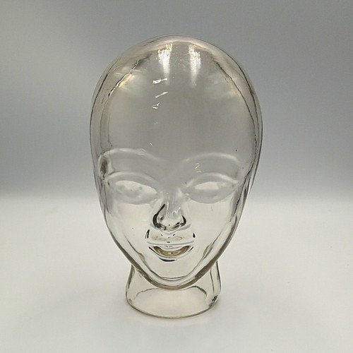 Vintage clear glass - vintage, head