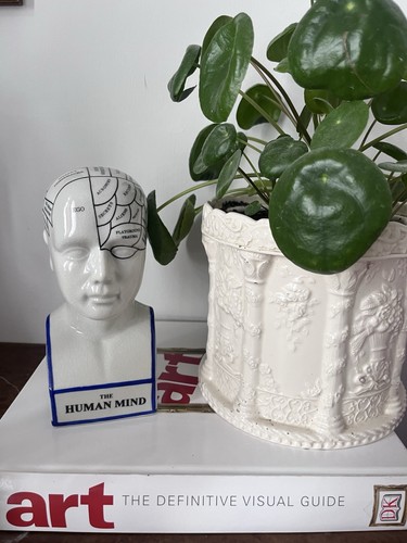 Contemporary ceramic head bust - contemporary,