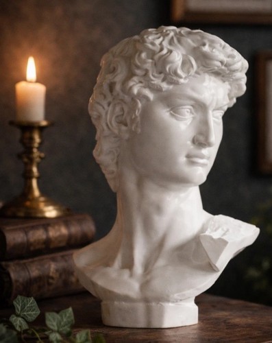 Michelangelo david bust 20cm - david,