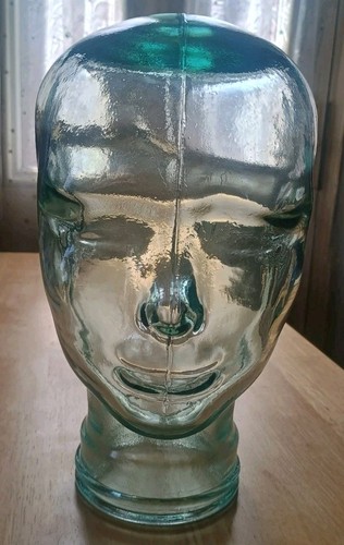 Glass head bust mannequin - head,