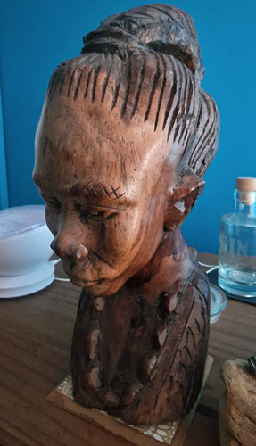 Hand carved wooden - carved,