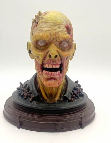 Zombie horror resin head - horror,
