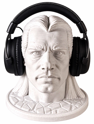 White resin male - white, bust