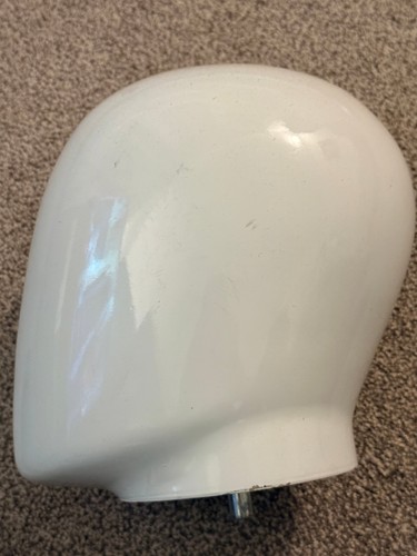 White mannequin display head - white,