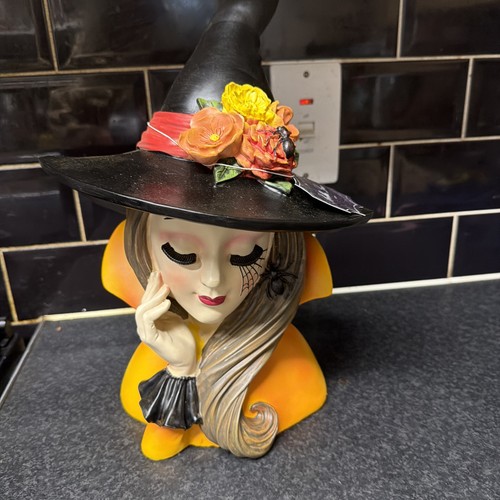 Halloween witch head bust - halloween,