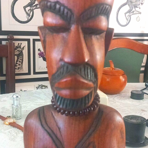 Carved wooden african - wooden, tribal