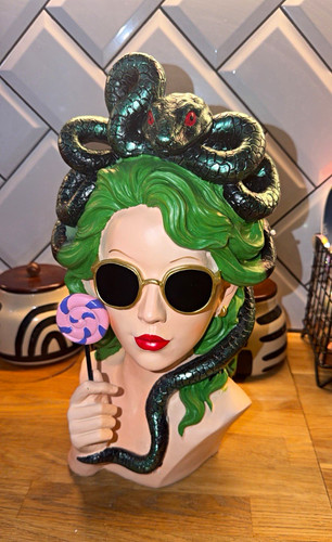 Medusa bust resin figurine - bust,