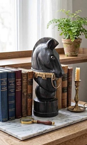 Vintage ceramic horse - ceramic,