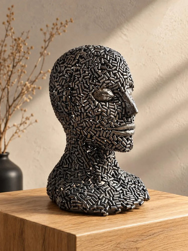 Handmade bust art stainless - bust,