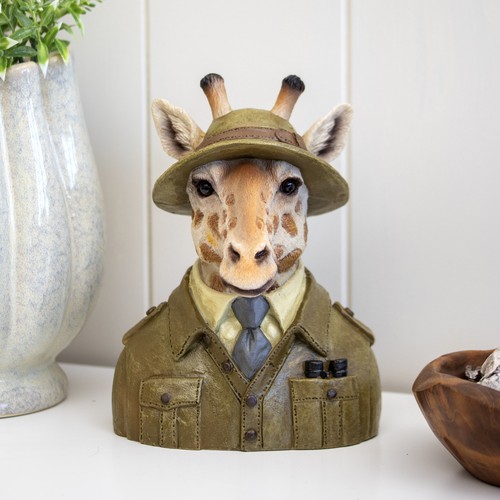Gentleman giraffe bust - gentleman,